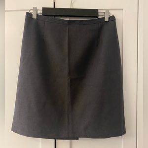 La Redoute Women Grey A Line Midi Skirt Size 16 Classic French Style Office Work